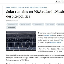 Solar remains on M&A radar in Mexico, despite politics